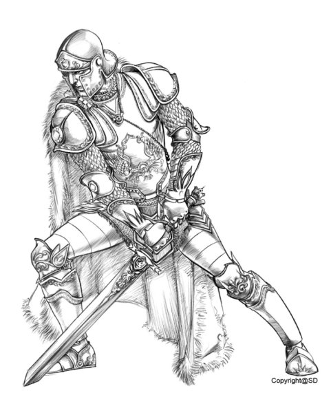 Гладиатор рисунок