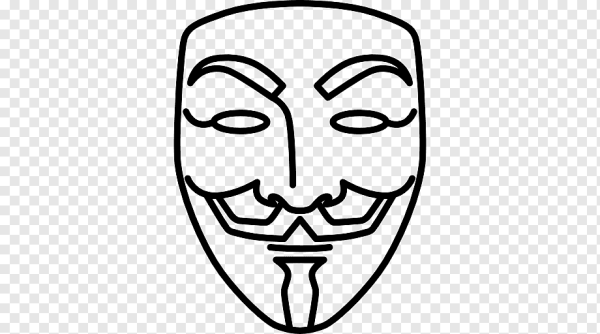 Маска Анонимуса рисунок