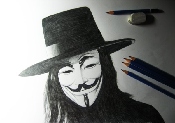 Гай Фокс рисунок