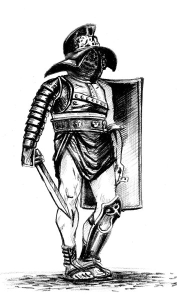 Гладиатор раскраска