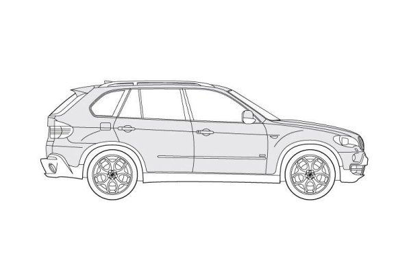 BMW x5 e70 чертеж