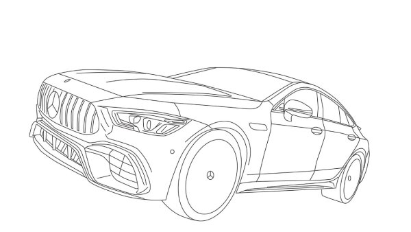 Мерседес AMG gt 63 s раскраска