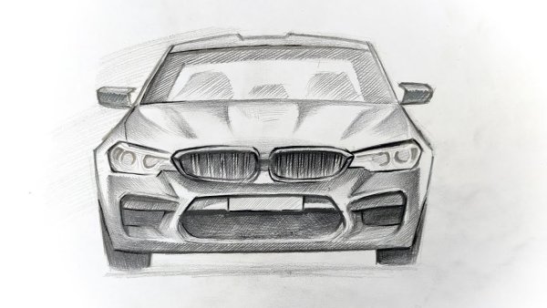 BMW m5 f90 drawing