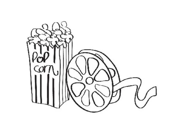 Эскиз рисунка на тему кинематография