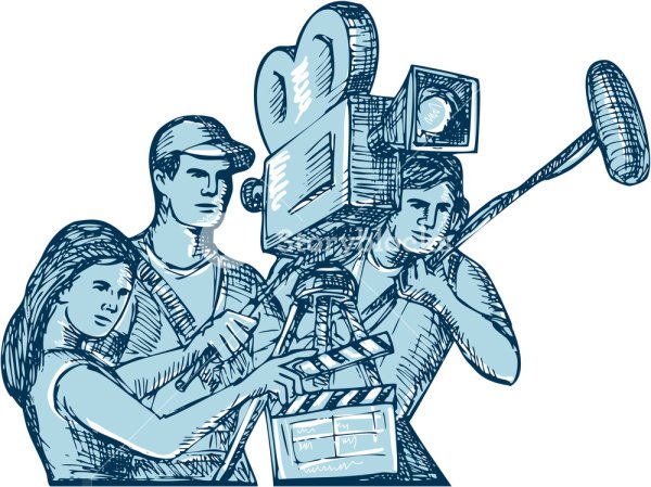 Раскраска кинотеатр