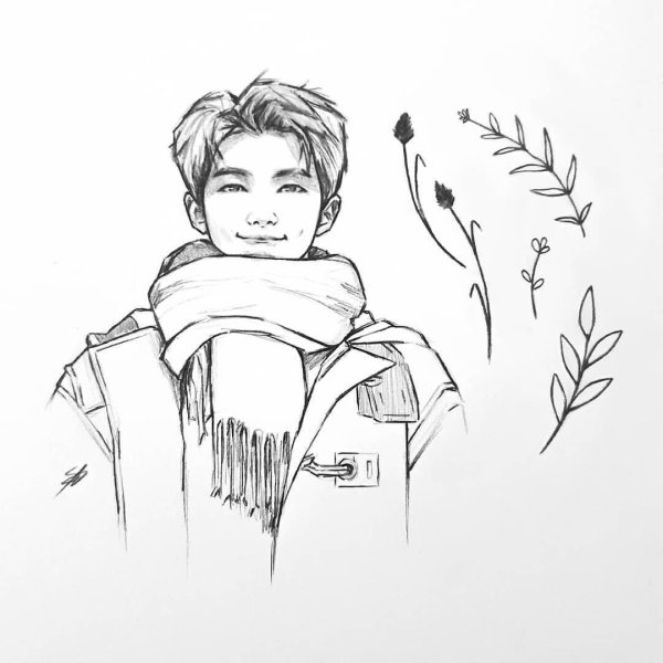 Рисунки BTS Ким Намджун