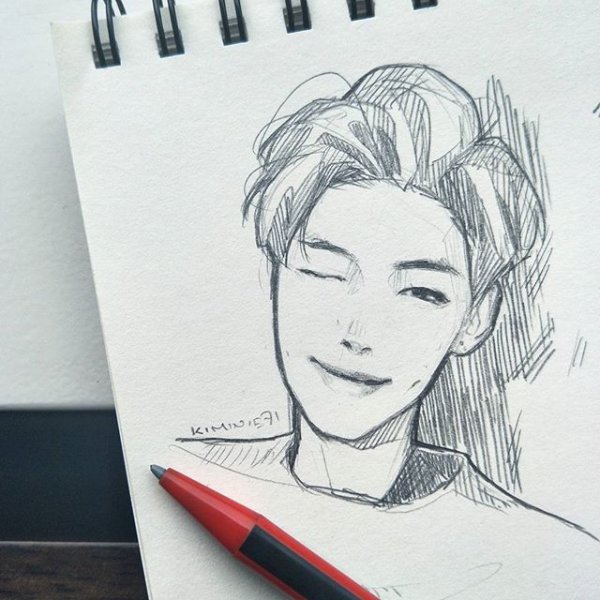 Портрет Намджуна БТС