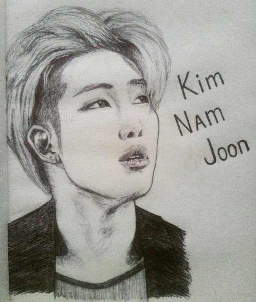 Рисунки БТС Намджун