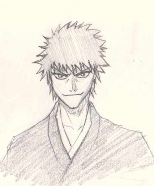 Ичиго Куросаки раскраска