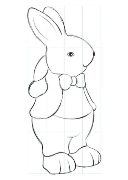 Зайчик карандашом