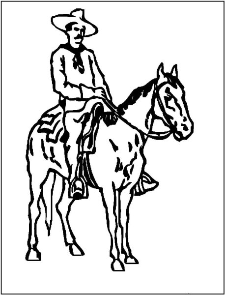 Ковбой зарисовка