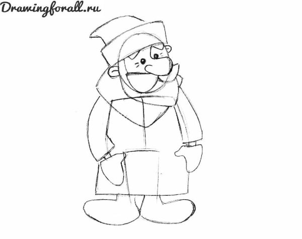 Рисунки на новый год карандашом