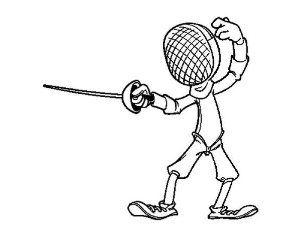 Раскраска фехтование