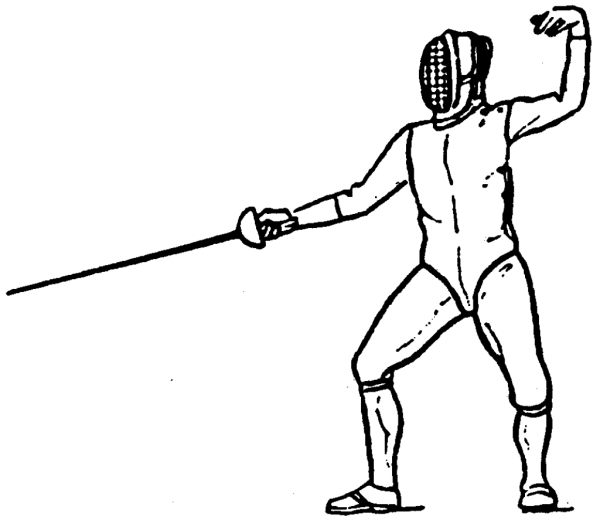 Раскраска фехтование