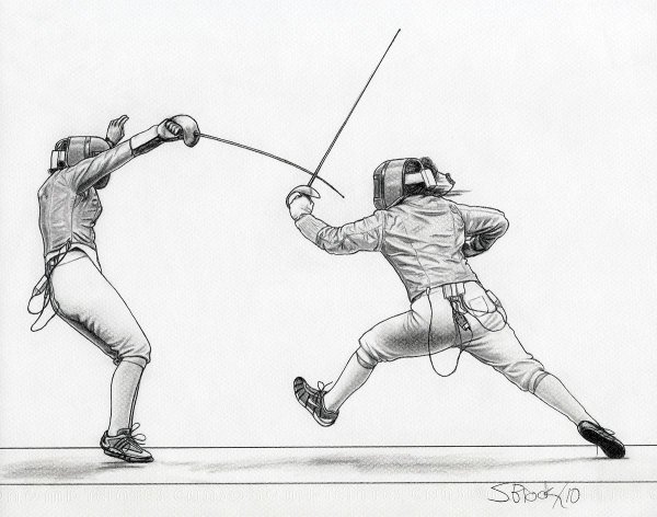 Фехтование рисунок