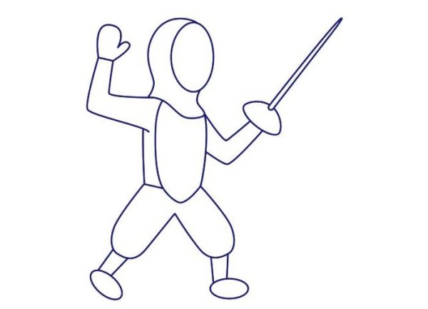 Раскраска фехтование