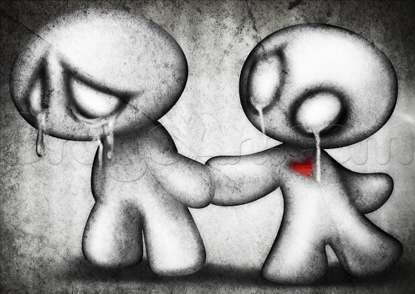 Рисунки карандашом грустные