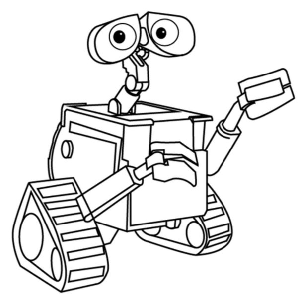 Нарисовать робота Валли