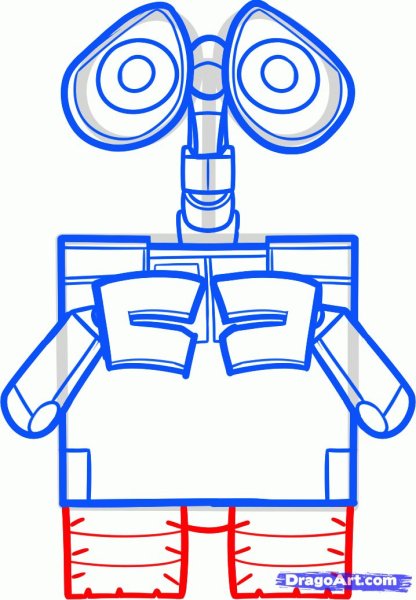 Нарисовать робота Валли