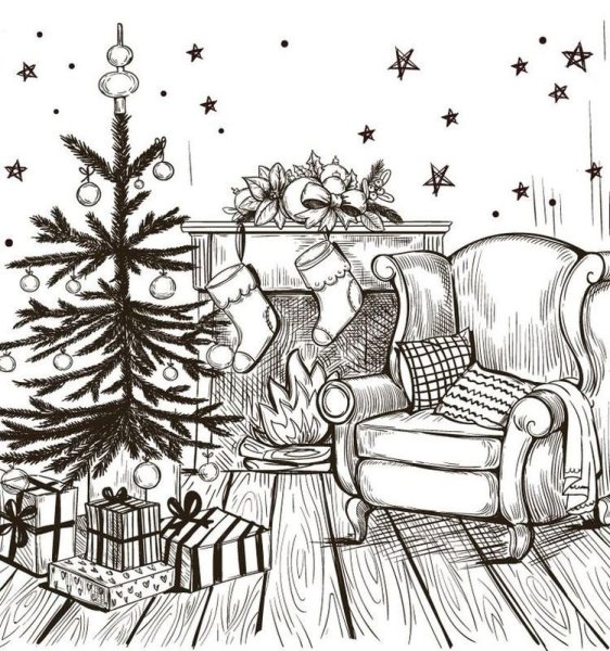 Раскраска Библейские сюжеты Рождество