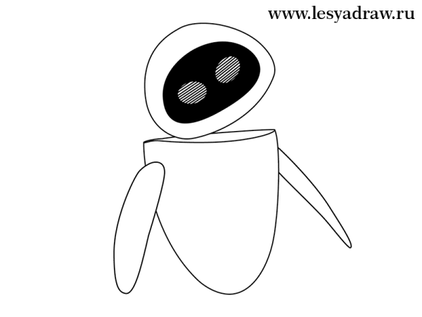 Валли и ева рисунок