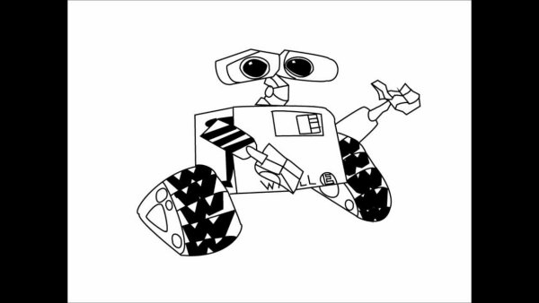 Валли рисунок ручкой