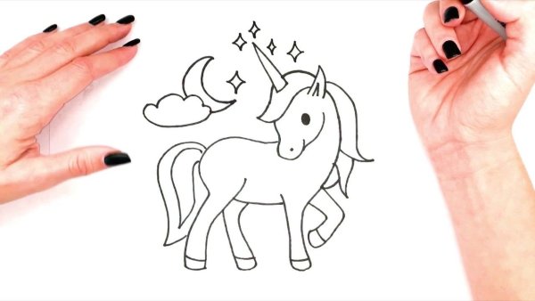 Как быстро и просто нарисовать единорога