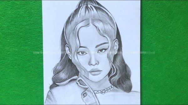 Дженни из Блэк Пинк рисунок