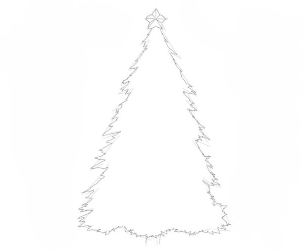 Рисунки на новый год для срисовки