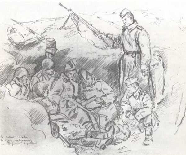Рисунок на тему ВОВ легкий