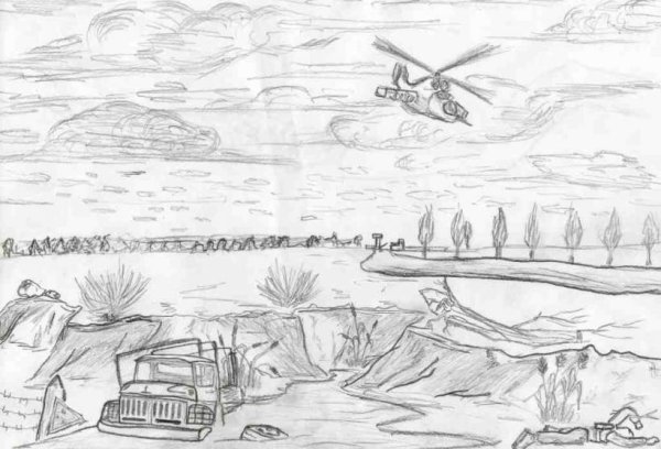 Рисунок на тему битва под Москвой