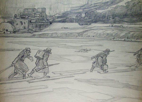 Рисование Сталинградская битва