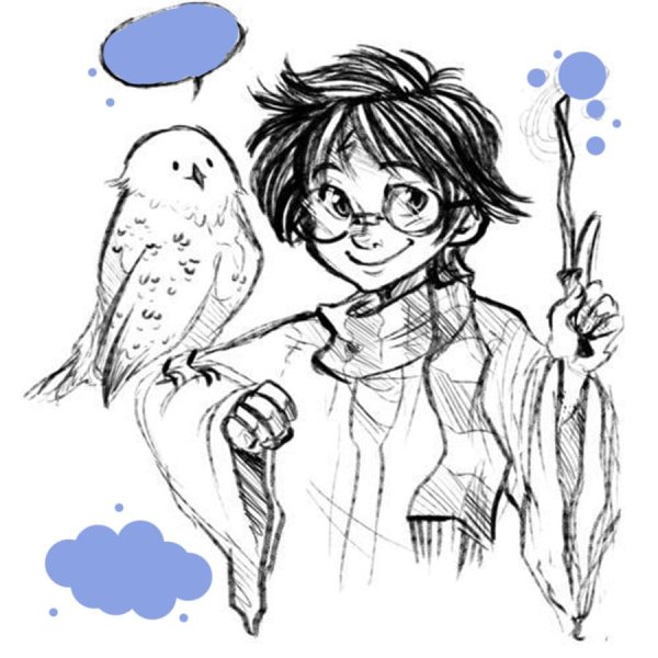 Гарри Поттер рисовка