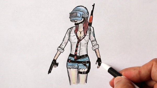 PUBG рисунки карандашом