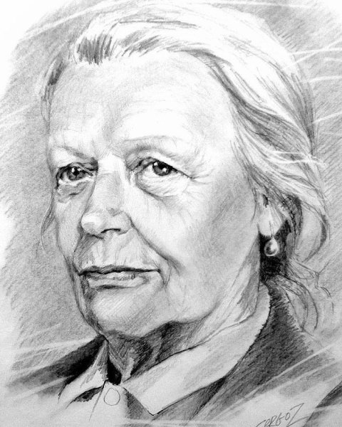 Портрет простым карандашом