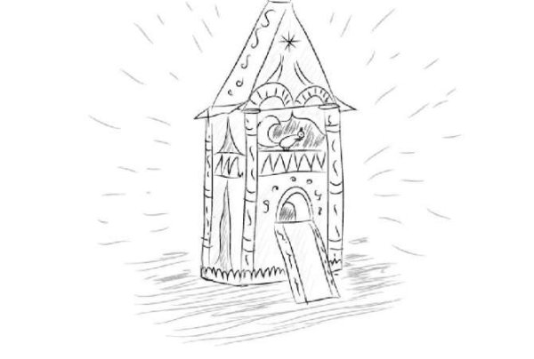 Лицо бабы яги рисунок