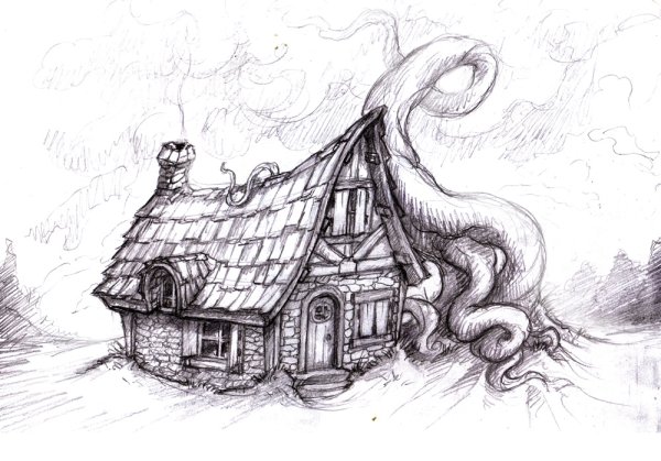 Сказочный средневековый дом