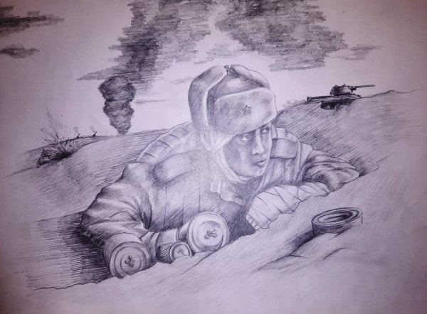 Танковый бой карандашом