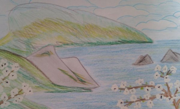 Крым природа карандаш