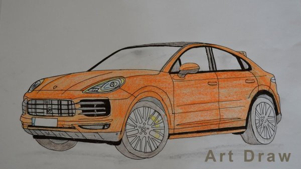 Порше Макан рисунок