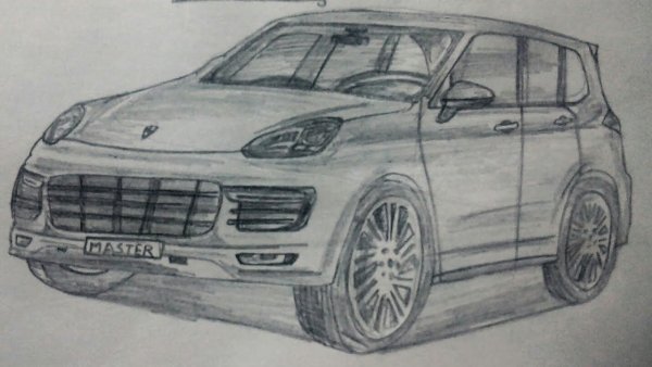 Porsche Cayenne карандаш