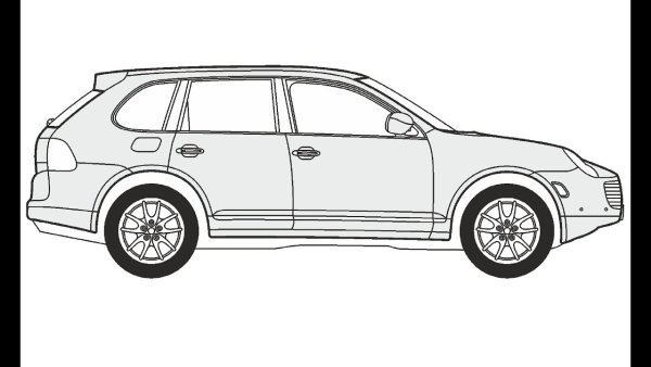 Porsche Macan чертеж