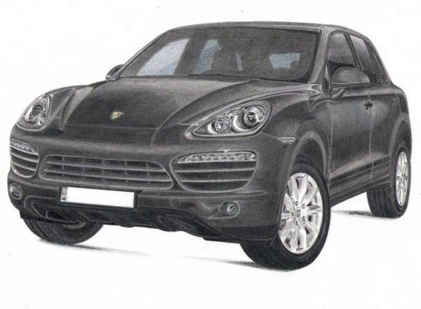 Раскраска Порше Кайен
