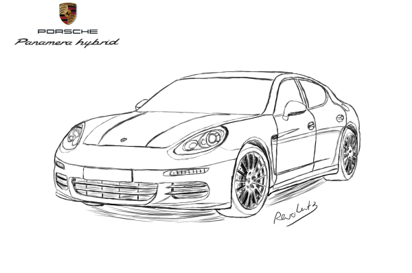 Porsche Panamera чертеж