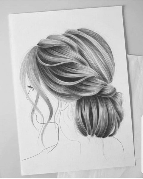 Рисунки причесок карандашом
