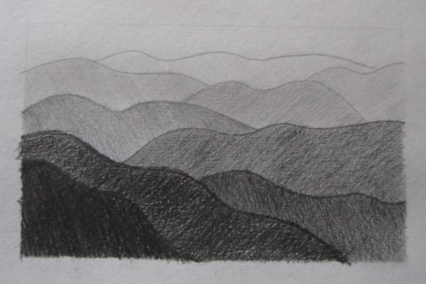 Воздушная перспектива в графике