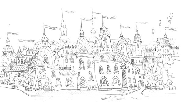 Раскраска "город"