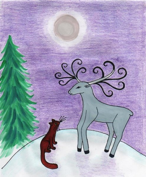 Раскраска по сказке серебряное копытце