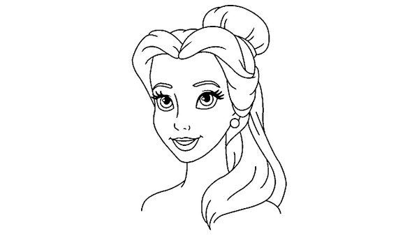 Принцесса для срисовки в полный рост