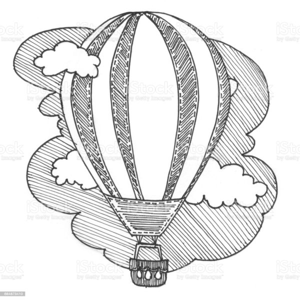 Воздушный шар скетч